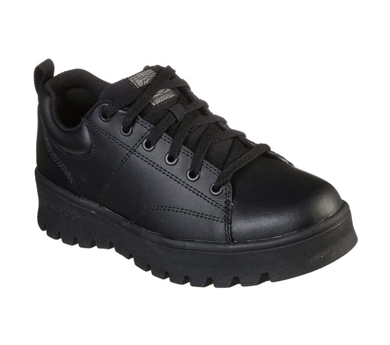 Skechers Relaxed Fit: Street Cleat Sr - Womens Work Boots Black [AU-VO5549]